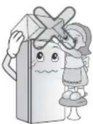 LG GLC252SQBB - Do not place heavy object or the dangerous object (container with liquid) on the refrigerator. - 1
