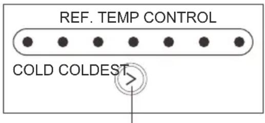 REF. TEMP CONTROL COLD COLDEST