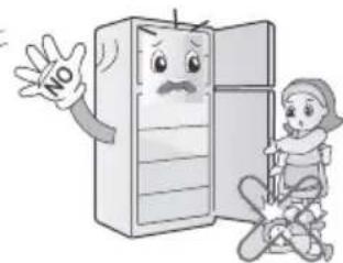 LG GLC502HQCN - Opening or closing the door of the refrigerator may cause injury to the person around it, please be careful. - 1