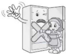 LG GLC502HQCN - freezer with wet hands. - 1
