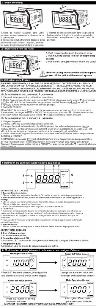 Emko ESM3700N - SEMKO ESM 3700-N taille DIN 77 x 35 indicateur de process numérique - 4