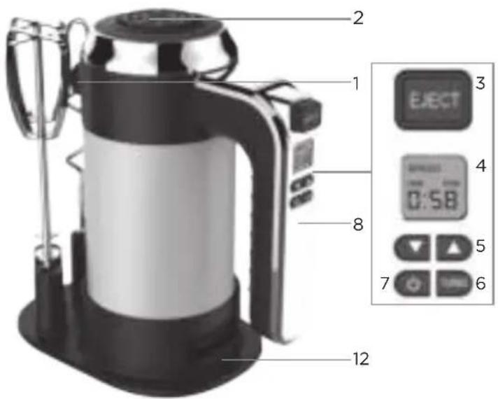 WESTINGHOUSE WKHM250BK - DESCRIZIONE DELLE PARTI - 1