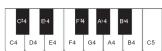 CASIO CDPS160 - Liste des fonctions du clavier - 4