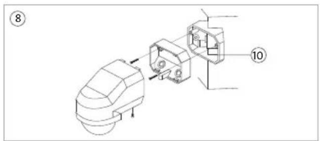 Kopp INFRAcontrol R 240 AP IP54 - Montagemöglichkeiten - 3