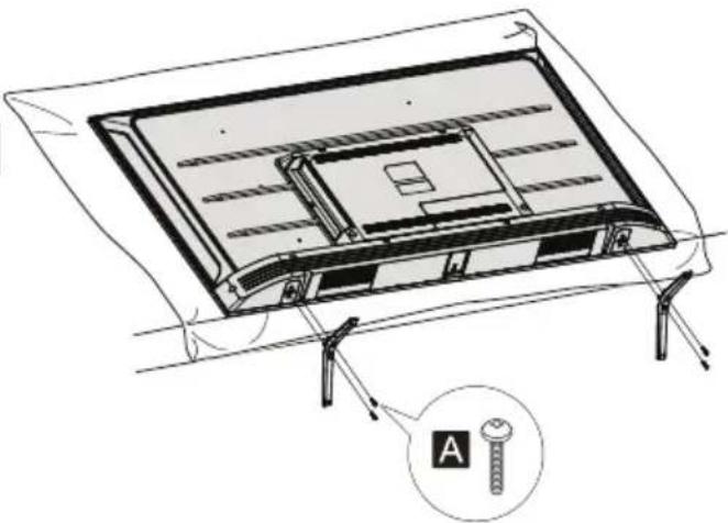 PANASONIC TX50LXW704 - Montare il piedistallo - 1