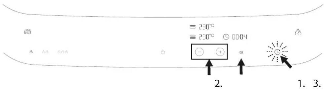 Zwilling ENFINIGY - Programmi kestuse/taimeri käsitsi reguleerimine - 1