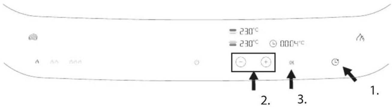 Zwilling ENFINIGY - Ajustar manualmente a duração do programa/temporizador - 2