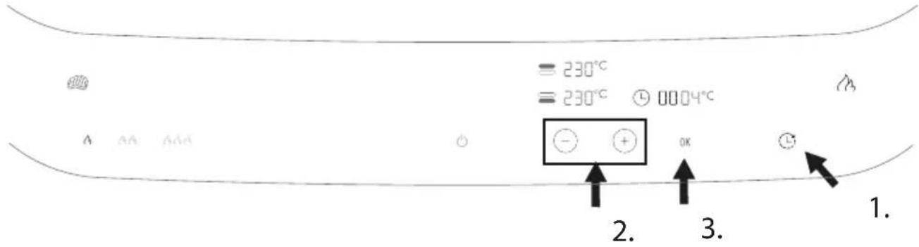 Zwilling ENFINIGY - Programmaduur/timer handmatig instellen - 2