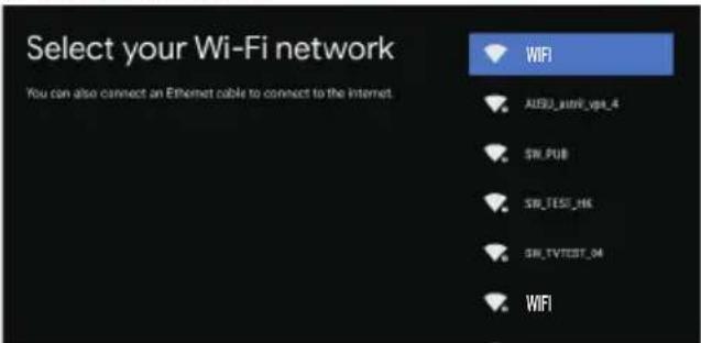 PANASONIC TX32LSW504 - Step 2: (Only for some countries) Select whether or not to use and Android device to setup the TV. - 3