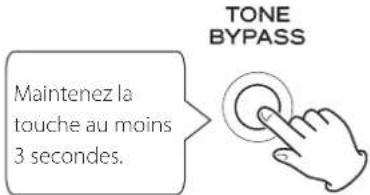 Esoteric F05 - Maintenez pressée la touche TONE BYPASS au moins 3 secondes. - 2