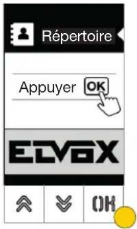 Vimar ELVOX 41018 - Appel à un poste intérieur à partir du répertoire - 2