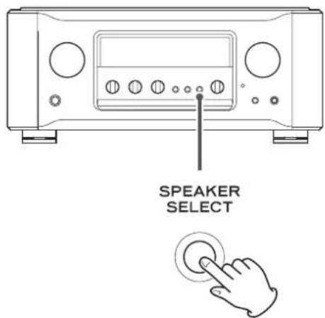 Esoteric F03A - Pulse el botón SPEAKER SELECT para terminar de hacer los ajustes. - 1
