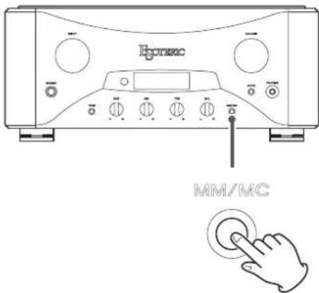 Esoteric Grandioso F1 - Setting the cartridge type - 1