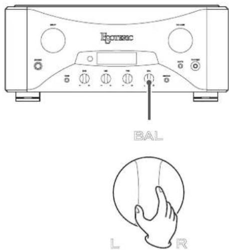 Esoteric Grandioso F1 - Adjusting the balance - 1