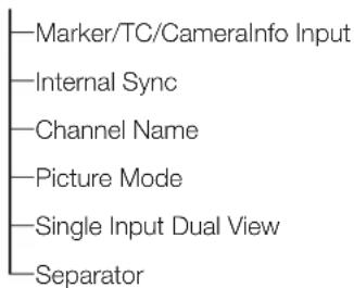CANON DPV1711 - Index du menu OSD - 4