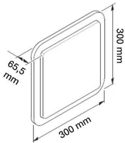 65,5 mm 300 mm 300 mm