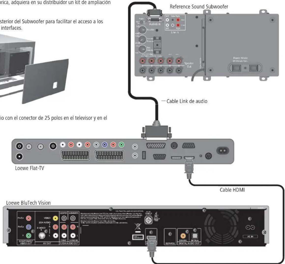 LOEWE Reference Sound - Cableado de televisor de Loewe (a partir de L27xx) – Reference Sound Subwoofer - 2