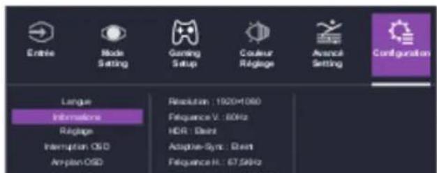 COOLER MASTER GM27FFS - Menu principal - 4