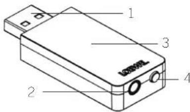 LOEWE Klang sub1 - Descripción de las partes del transmisor Loewe klang sub1 - 1