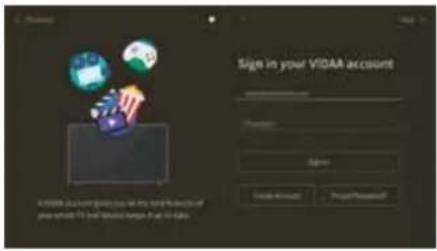 LOEWE Bild c - Passaggio 5: accedi all'account VIDAA - 1