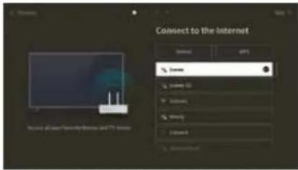 LOEWE Bild c - Étape 2 - connexion à internet - 1