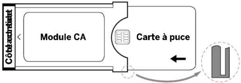 LOEWE Bild c - Insertion de la carte à puce dans le module CA - 1