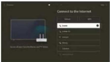 LOEWE Bild c - Passaggio 2: connettiti a Internet - 1
