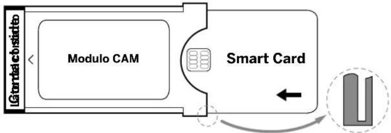 LOEWE We. SEE - Inserire la smart card nel modulo CAM - 1