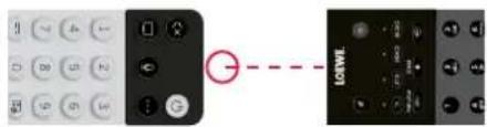Diagram showing a control panel connected to a device labeled 'TWOOL' with a red circular icon indicating the function.