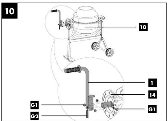 PARKSIDE IAN 401421 - BÉTONNIÈRE - 9