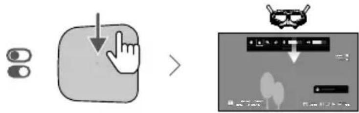 DJI Goggles 2 - การใช้แผงส้มผัส - 4