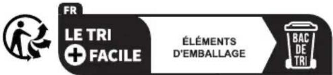 FR LE TRI + FACILE ÉLÉMENTS D'EMBALLAGE BAC DE TRI