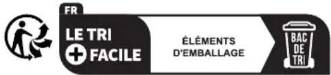 FR LE TRI + FACILE ÉLÉMENTS D'EMBALLAGE BAC DE TRI