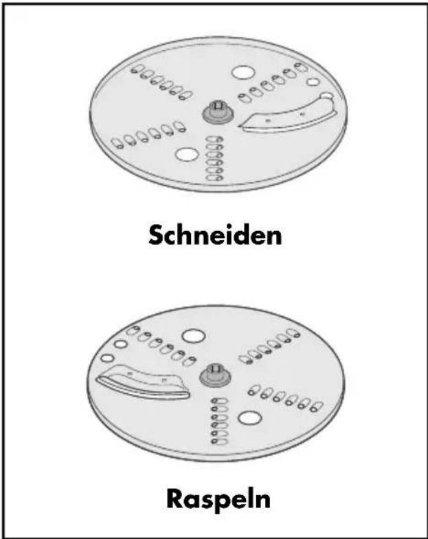 Schneiden Raspeln