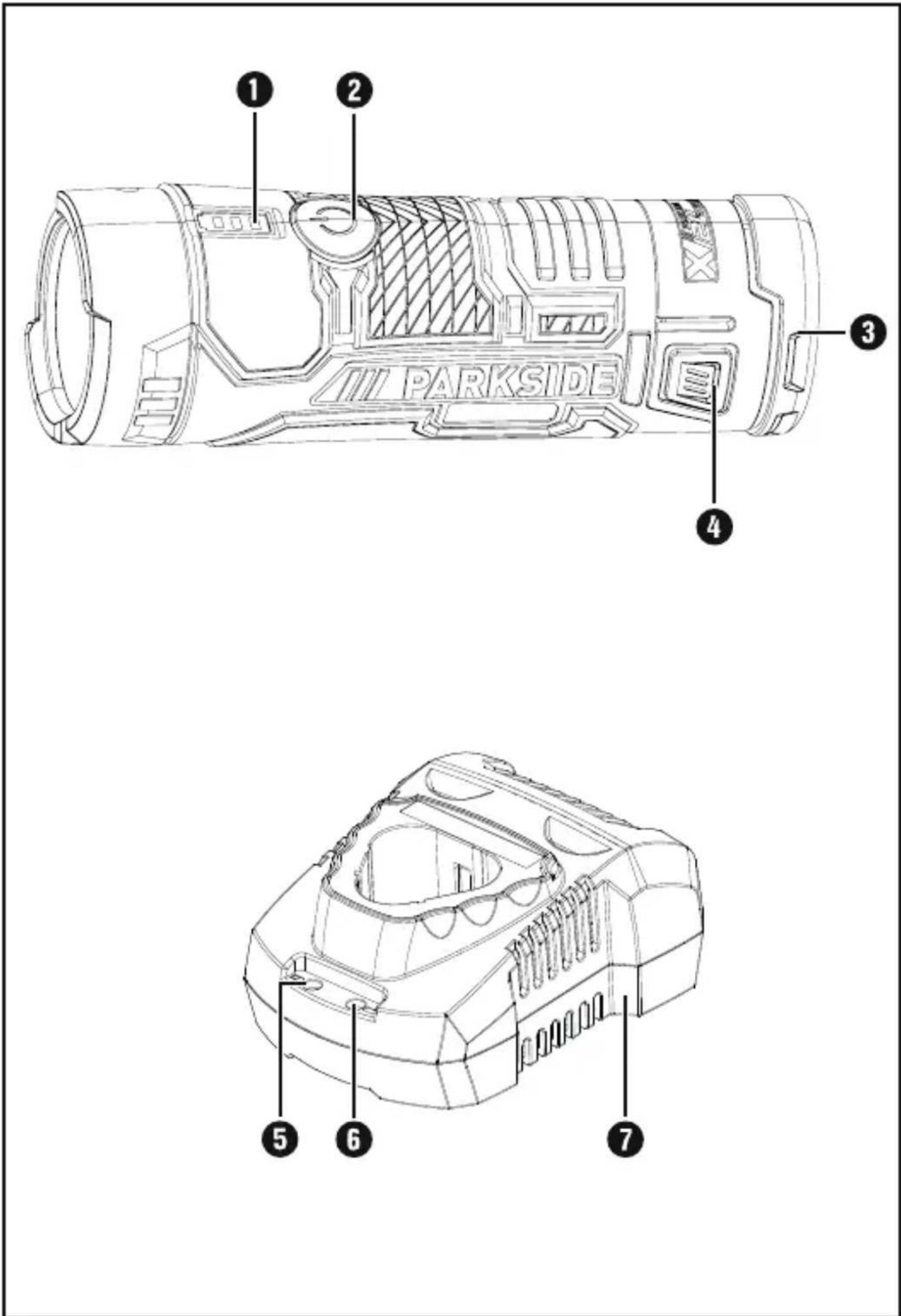 PARKSIDE PTSA 12 A1 - ACCU-LED-WERKLAMP 12 V - 1