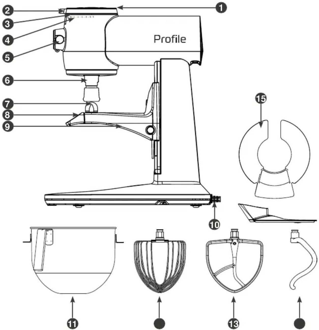 GE Profile P8MSASS6TOW - Parts Included - 1