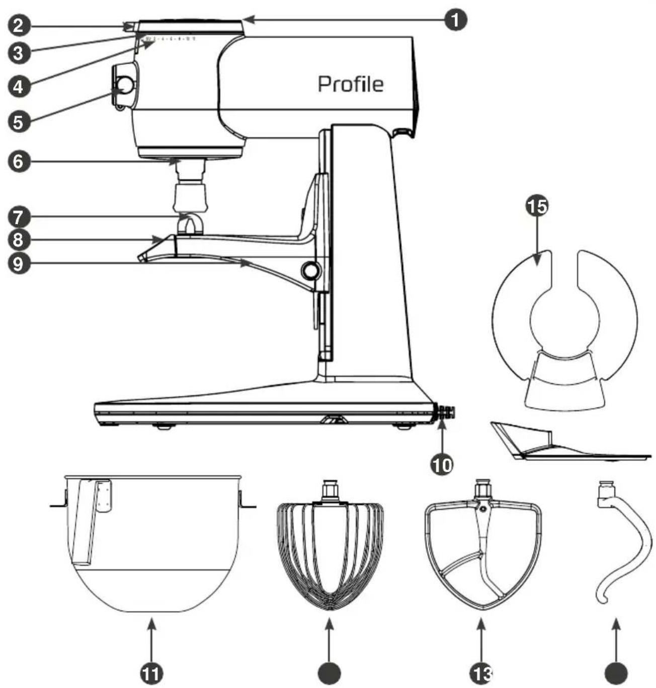 GE Profile P8MSASS6TOW - Pièces incluses - 1
