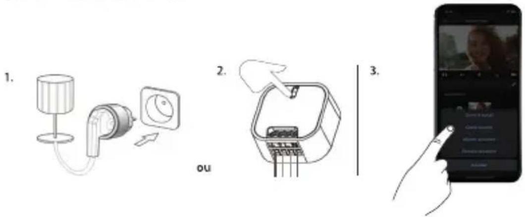 DIO DIOVDPB02 - Associer le bouton sur l'app dio one avec le récepteur dio 1.0 (module portail, module d'éclairage, prise ou ampoule) - 1