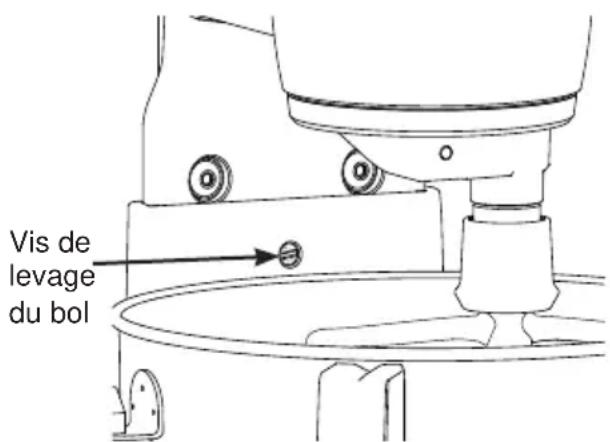 GE Profile P8MSASS6TGW - Réglage de la hauteur du bol - 1