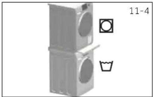 HAIER HD90A3939R - Pesukoneen ja kuivaajan pinoaminen - 1