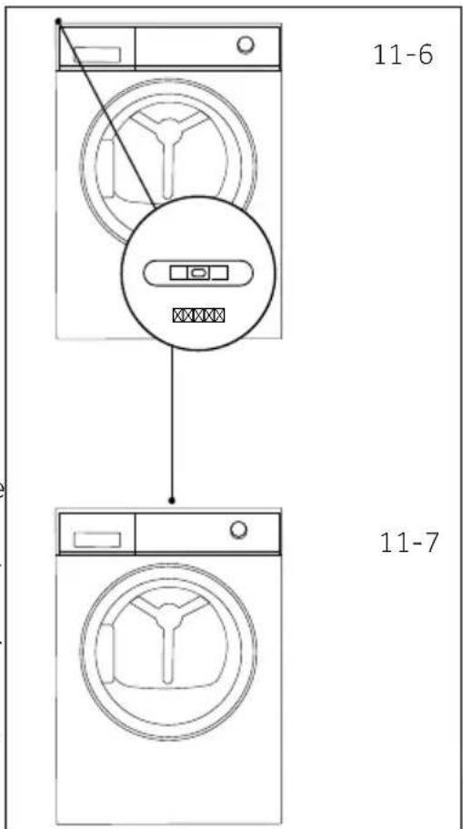 HAIER HD90A3939R - Vuelva a comprobar que la secadora está nivelada (Fig. 11-7): - 1