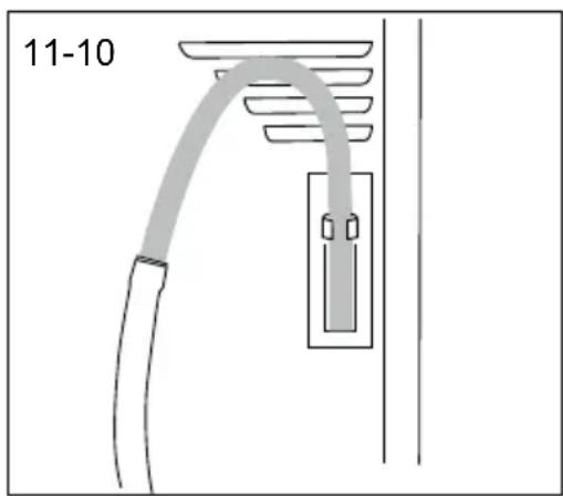 HAIER HD90A3939R - Σύνδεση του εύκαμπτου σωλήνα αποστράγγισης - 2
