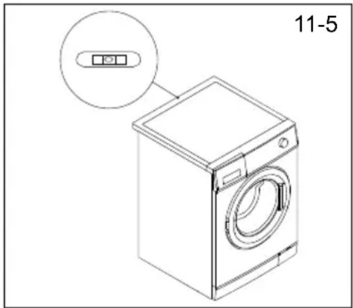 HAIER HD90A3939R - г. Нивелиране на сушилнята отстрани (Фиг. 11-5): - 1