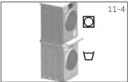 HAIER HD90A3939R - Gestapelde wasmachine-droger - 1
