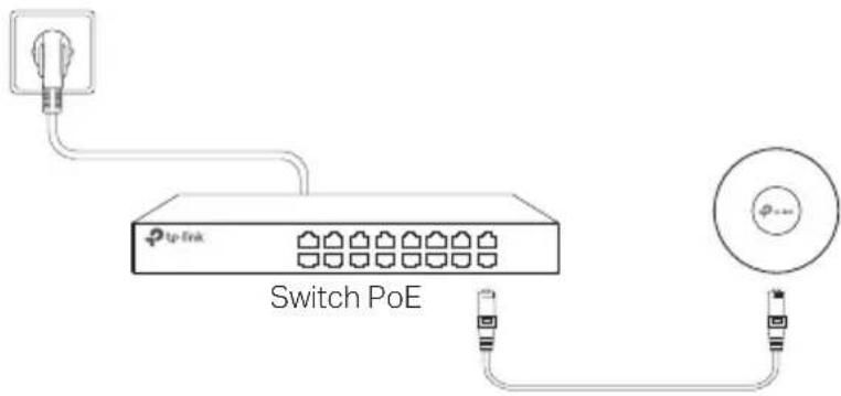 TP-LINK Omada EAP223 - Alimentation poe ou via un adaptateur secteur - 1