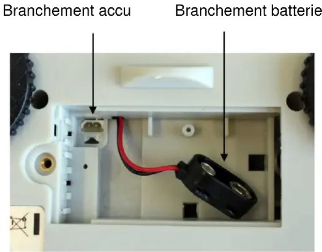 Branchement accu Branchement batterie