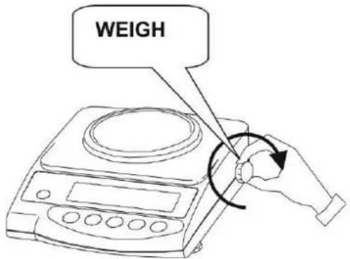 Kern EW 6203NM - Adjustment procedure: - 1