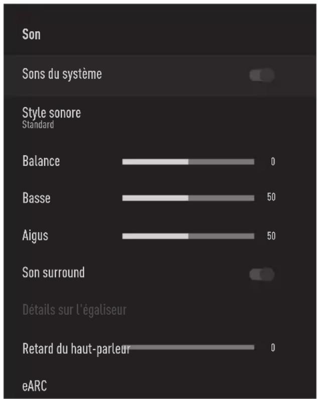 GRUNDIG 55GGU7900B - Réglages du son - 1