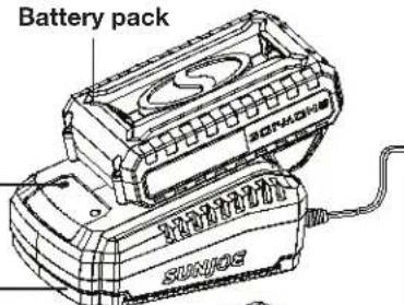 Snow Joe 24VSS10CT - Charging the Battery - 3