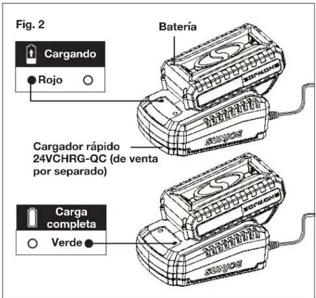 Snow Joe 24VSS10CT - Carga de la batería - 2